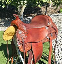 16 inch Vic Bennett Reining Saddle