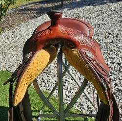 16 inch Vic Bennett Reining Saddle