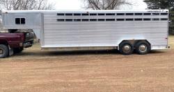 1992 Featherlite 24ft modified stock trailer