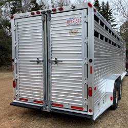 1992 Featherlite 24ft modified stock trailer