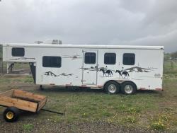 2008 Bison 3 horse trailer