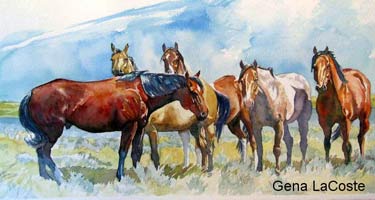 Horse Painting by Gena LaCoste